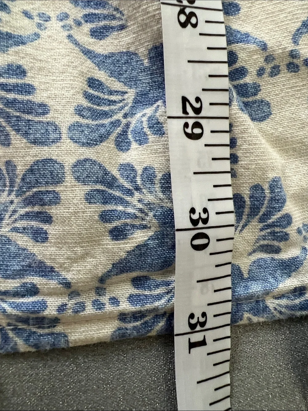 Universal Thread | Cream Dress with Blue Floral Print #F00331634 Size S